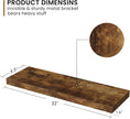 Fun Memories 32Inch Floating Shelves, 9.3Inch Deep Rustic Wall Shelves - Extra Deeper & Thicker Wall Mounted Storage Shelf for Kitchen, Farmhouse - 32