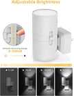 L LOHAS LED Bright Night Light, Night Lights Plug into Wall, Daylight White, Dimmable Nightlight Plug in White Shade, Light Sensor, Decorative LED Nightlights for Hallway Bathroom Kitchen, 2 Pack
