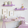 Rainbow Glitter Acrylic Floating Shelves, 15.7