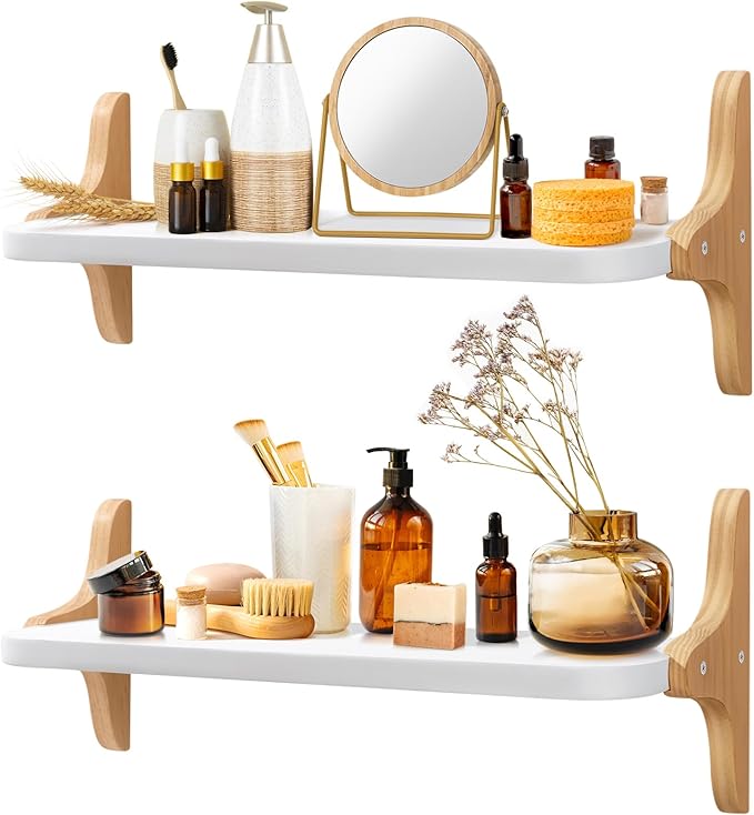 Wooden Floating Shelves for Wall, 23.6