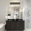 Aipsun 20W/24in Rectangular LED Black Modern Wall Sconce Horizontal Up and Down Wall Mount Light for Indoor Vanity Bar Light Bedroom Living Room Bathroom Home Lighting Fixtures (Warm White 3000K)