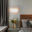 Ralbay 36W LED Modern Wall Sconce Matte White Aluminum Minimalist Indoor Wall Lamp for Bedroom & Hallway, 2700-3000K Warm White, Hardwired Non-Dimmable