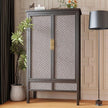 CRE8TIVE Non-Textured Rattan Wallpaper Peel and Stick Taupe Grey Faux Woven Pattern Rattan Contact Paper for Cabinets Dresser Nightstand Cane Weaving Wallpaper Vinyl Roll for Bedroom Bathroom 12