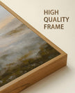 SHENIFY Landscape Framed Canvas Wall Art Vintage Dusk in The Forest Classic Paints Farmhouse Kitchen Office Decor - 8x10in Natural Framed