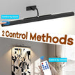 Picture Light for Wall Black, 6000mAh Rechargeable Battery Operated Gallery Lighting LED,Cordless Wireless Remote Dimmable Lighting for Art Frame(24 in, 2 Pack)