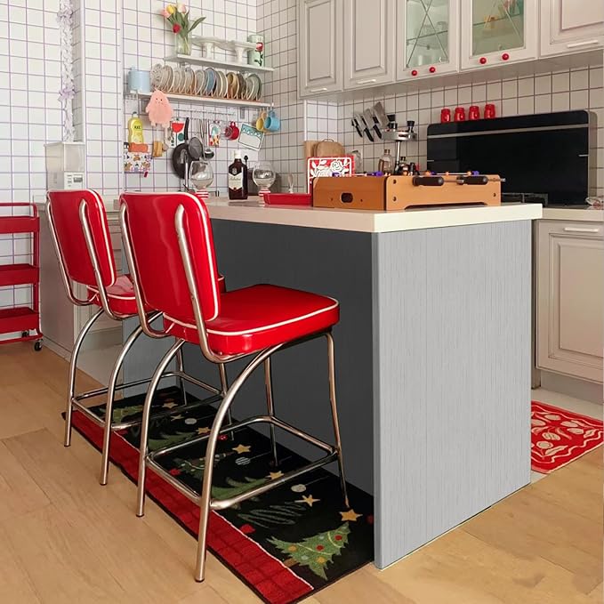 Grey Grasscloth Peel and Stick Wallpaper 15.7