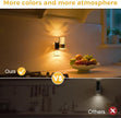 L LOHAS LED Night Light, Night Lights Plug into Wall, 2 Pack 10-Color RGB Change Nightlights,10/50/100LM Adjustable Automatic Nightlights Plug in with Dusk to Dawn Sensor for Room Bathroom Hallway