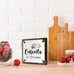 Cafecito Y Chisme Sign, Spanish Coffee Sign, Wooden Box Signs Decors Art, Coffee Table Art, Spanish Home Kitchen Decoration for Coffees Lovers, Coffees Station Decors