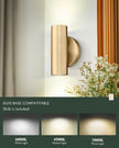 2-Light Wall Light, Brass Gold Wall Sconce, Indoor Up and Down Wall Lamp for Bedroom Bathroom Stair Entryway (1 Pack), WL4830-2W-BB