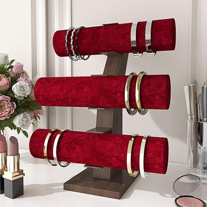 LaCheery Dark Red Velvet Wallpaper Peel and Stick Burgundy Wallpaper for Bedroom Flocked Velvet Wallpaper Red Fabric Wall Paper Textured Felt Liner Contact Paper for Drawers Jewelry Box Wall 15.8"x79"