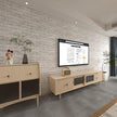 Cohoo Home Brick Wallpaper Peel and Stick Contact Paper 120inL 18inW Faux 3D Brick Contact Paper for Wall White Gray Self Adhesive Removable Wallpaper Backsplash Bedroom Wall Sticky Waterproof Thick