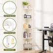 Yoobure Corner Shelf Stand, 5-Tier Bookshelf, 65