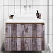 Yun-aeon Gray Wood Peel and Stick Wallpaper 17.3