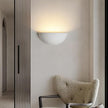 Repaintable Hardwired Wall Sconce, Minimalist Half-Sphere Gypsum Wall Light Fixture, Pure White Wall Mounted Lamp, Classic G9 Bulb Walls Lighting for Bedroom, Living Room, Hallway Decor