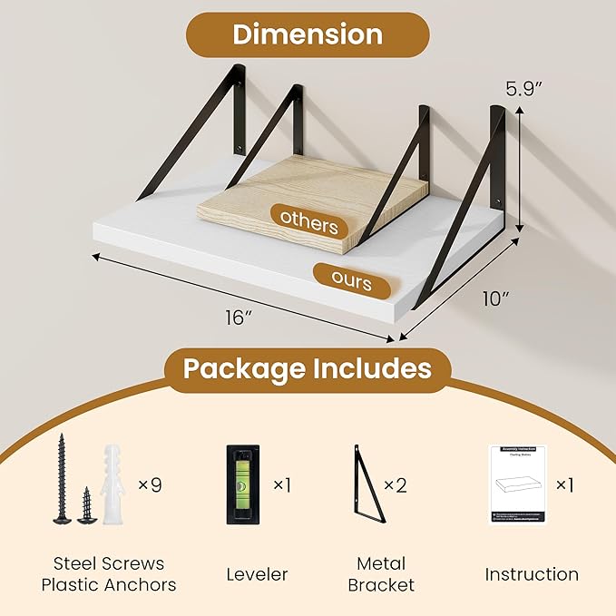 Deep Floating Shelves,16