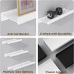 Floating Shelves for Wall, Wall Mounted Shelves with Lip for Storage, Metal Display Shelves for Home Decor, Kitchen/Living Room/Bedroom/Bathroom Shelf, White 20 inch 1 Pack