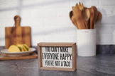 Primitives by Kathy Rustic Farmhouse Decor - Inspirational Wall Art, Wooden Table/Shelf Decor, Boho Kitchen Accessories 5”x7”