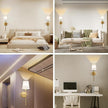 Battery Operated Wall Sconce Set of 2, Rechargeable Wall Lights with Dimmable Detachable Charging Bulbs and Remote, 3 Color Temperature Wireless Sconces for Bedroom Living Room Hallway (Large)