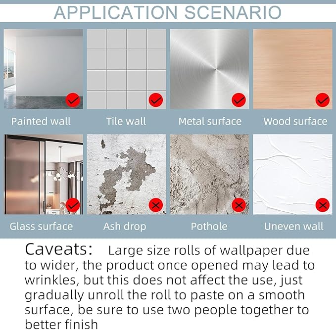practicalWs Marble Wallpaper Granite White and Grey Paper Roll 23.6