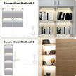 JUSJUBR Black LED Shelf Lights, Display Cabinet Lights with Memory Function, 4 Pack x12 Inch Display Lights for Shelves, LED Lights for Display Cases/Pantry/Closet, Natural White 4000K