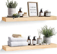 36x8x1.6 inch Floating Shelves Set of 2 – Solid Wood Rustic Wood Wall Mounted Shelf for Kitchen, Bathroom, Living Room