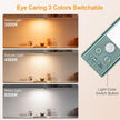 Gritin 10.2inch Under Cabinet Lighting Rechargeable 2 Pack- 3 Color Temps&5 Level Brightness, Super Bright, 4 Modes, Motion Sensor, Long Lasting - Easy Installation Magnetic Under Closet Lights-Green