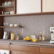 CRE8TIVE Non-Textured Rattan Wallpaper Peel and Stick Taupe Grey Faux Woven Pattern Rattan Contact Paper for Cabinets Dresser Nightstand Cane Weaving Wallpaper Vinyl Roll for Bedroom Bathroom 12