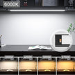 WOBANE LED Under Cabinet Lighting, 24 inch Black Cabinet Light, Hand Wave Activated, Warm White to White Color Tunable,Touchless Dimmable Panel for Kitchen,Counter,Shelf,Under Desk Lighting 1200LM