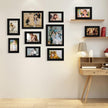 LUCKYLIFE Picture Frame Set 10-Pack, Gallery Wall Frame Collage with 8x10 5x7 4x6 Black Frames