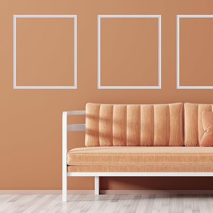 3 PCS Premade Wainscoting Panels Peel and Stick Accent Wall Panels for Interior Wall Decor Easy DIY Build and Batten Chair Rail & Picture Frame Door Decor(24 x 28 in)