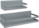 Uten Large Spice Rack for Refrigerator, 2 Pack Strong Magnetic Shelves, Moveable Fridge Organizer, Perfect Space Saver
