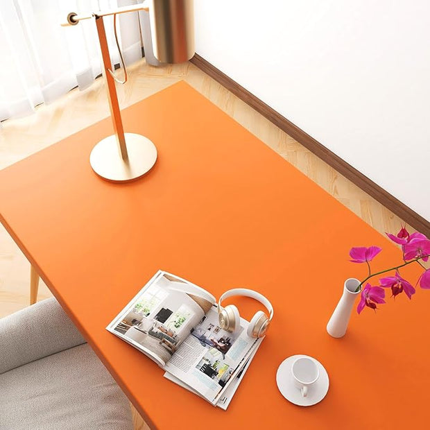Livelynine 24x394in Orange Contact Paper Peel and Stick for Cabinets Classroom Desk Colored Orange Wall Paper for Bedroom Kids Boys Bathroom Colorful Removable Vinyl Decorative Funky Wallpaper Retro
