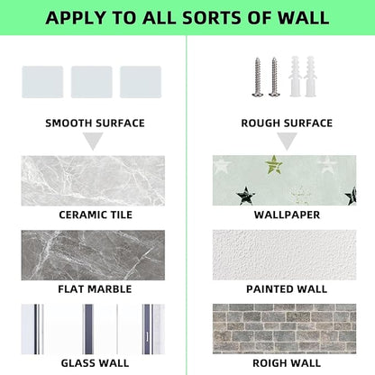Acrylic Wall Shelves for Storage,Floating Shelf,Acrylic Display Shelves,Ledges for Pop Figures,Plant,Picture Photo for Bedroom Decor Living Room