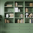 VEELIKE Vintage Sage Green Wallpaper Peel and Stick Thick Green Contact Paper for Cabinets Walls Countertops Waterproof 15.7''x354'' Green Removable Wallpaper for Bedroom Bathroom Kitchen Furniture