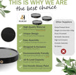 AceList Small Round Floating Shelves (Set of 3), 6 Inch Real Wood Circle Wall Shelf for Bathroom & Bedroom Decor, Matte Black Invisible Mount Display Rack for Plants, Collectibles, and Trophies