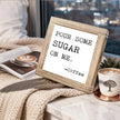 Humorous Wood Coffee Sign Pour Some Sugar On Me Funny Coffees Sign For Office Kitchen Decoration Square Wood Coffees Decor Signs Rustic Cafe Bar Plaque Gift For Coffee Lover 5.9x5.9 Inch