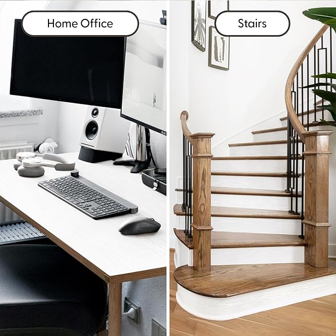 White Wood Grain Contact Paper, 17.3" x 118" Peel and Stick Wallpaper, Self-Adhesive Thick Textured Vinyl Wrap for Kitchen Cabinets, Countertop, Furniture, Waterproof DIY Decor