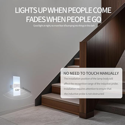 LED Dimmable Wall Sconces 2Pack,2200Mah Battery Operated Motion Sensor Magnetic Modern Wireless Wall Lamp with Button Switch Cold White for Bedroom Living Room Hallway