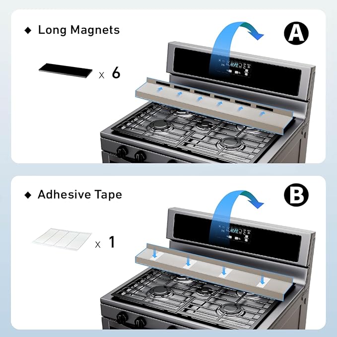 IIIOIIIA Stove Top Magnetic Shelf for Kitchen Organization, 30