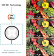 YGS-Tech LED Under Cabinet Lighting Kit, 1020 Lumens LED Puck Light, 5000K Daylight White, CRI90+, Touch Dimming, Black Trim All Accessories Included, for Kitchen, Closet Lights, Safe Light, 3-Pack