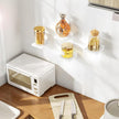 SRIWATANA Small Floating Shelves Wall Mounted, Wood Shelf for Decoration and Storage Set of 4, Mini Display Shelf for Bedroom, Bathroom, Kitchen, Office (White, 5 inch)