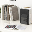 Acrylic Bookends 4 Pieces, Clear Bookends for Shelves, Book Ends for Shelves and Desktop Organizer, Transparent Shelf Book Stopper to Hold Books for Home Office Supplies