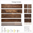 AZSKY 24 Inch Book Shelves for Nursery Floating Bookshelf Wall Mount Deep Walnut Shelves for Room Wall Hooks for Hanging Nursery Shelf for Kids Room Bedroom Bathroom Living Room Kitchen Set of 3