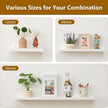 Oak Floating Shelves White for Wall 12 Inch (Upgrade Width 6