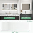 Peel and Stick Wallpaper Borders 390” x 4” Self Adhesive Mirror Frame Border Wood Grain DIY for Kitchen Bathroom Mirror Removal Border Sticker Wall Decor Cover 10.8 Sq.Ft, White Wood