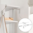 HOOBRO Vertical Shoe Rack, 8 Tier Wooden Shoe Storage Organizer with Hooks, Narrow Shoe Tower for 16 Pairs, Space Saving, for Entryway, Living Room, Bedroom, White WT750XJ01