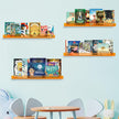 Dezzer 6 Pack Acrylic Shelves for Wall, 15