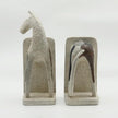 Lukitas Abstract Horse Decorative Bookends Heavy Duty, Modern Minimalist Nordic Ornaments for Office Home Bookshelf Decor, Resin 11''