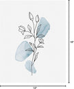 HesenDot Boho Art wall Décor,Botanical Print Set of 3, Blue Gallery Wall art,Abstract Line Watercolor Floral Home Decor,living room,bedroom