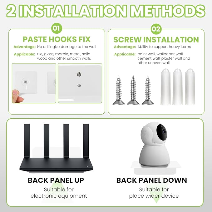 Steel Floating Shelves for Wall,Small Wall Shelf，Suitable for Bedroom, Living Room, Bathroom, Kitchen, Office (White, 2Pack 4.72x6.1 in)